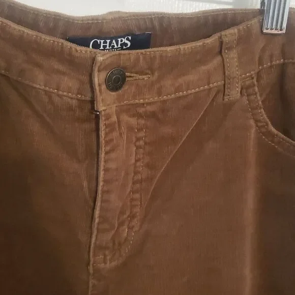 Womens corduroy pant chaps Ralph Lauren size 14 petite - Picture 2 of 4